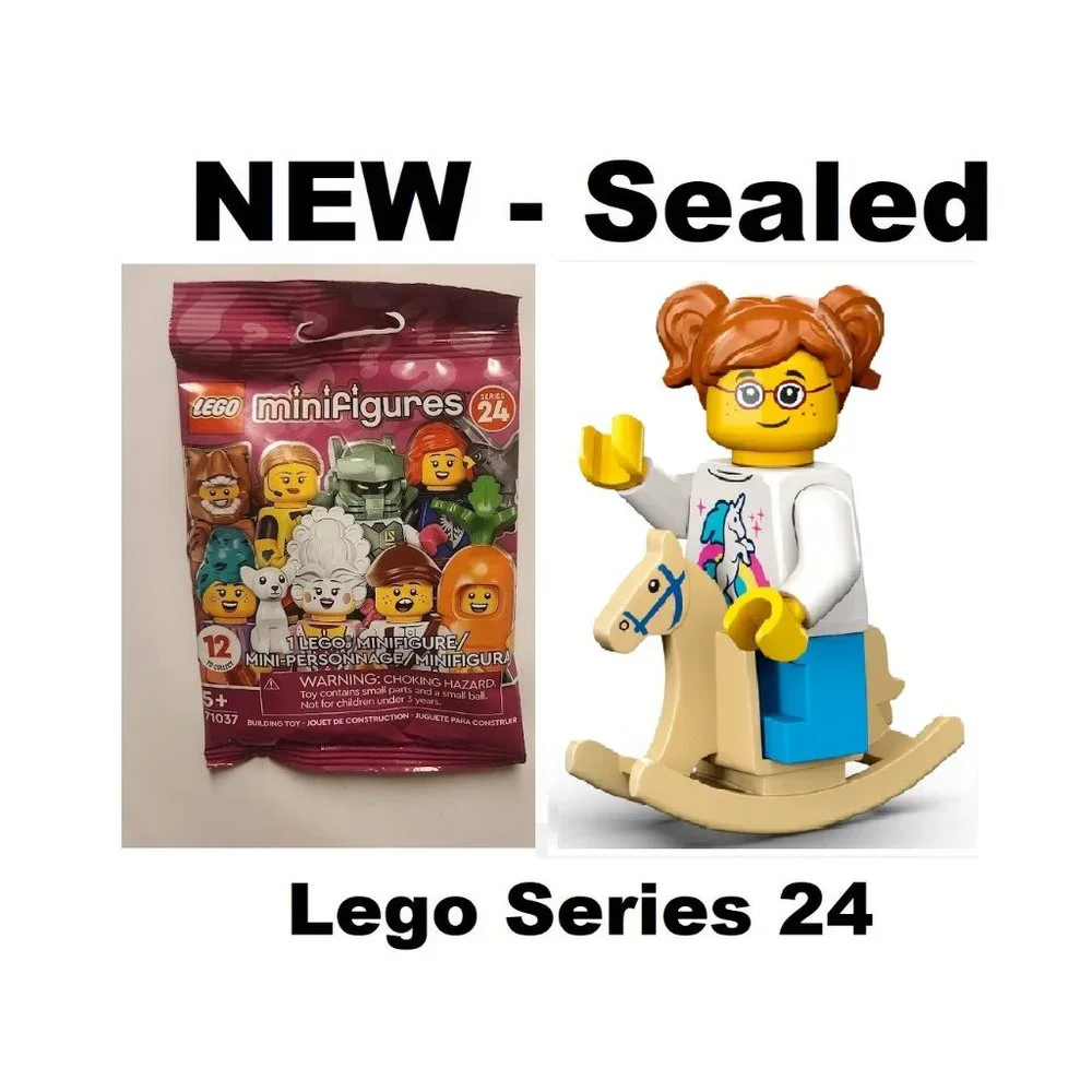 NEW - SEALED Lego Series 24 Minifigure 71037 Collectible Rockin’ Horse Rider Roc